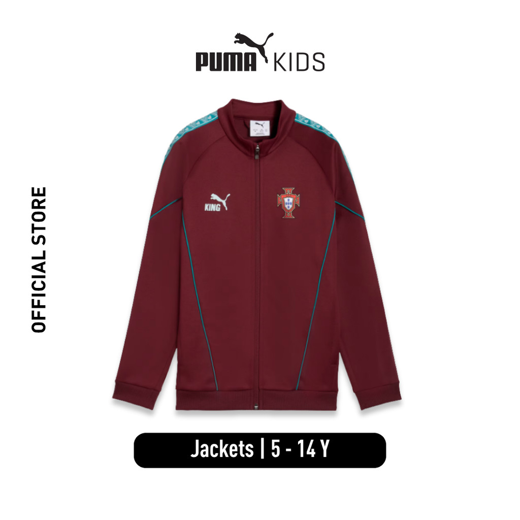 PUMA Portugal FPF KING Anthem Jacket Jr 78483524 - Jaket Anak (Merah)