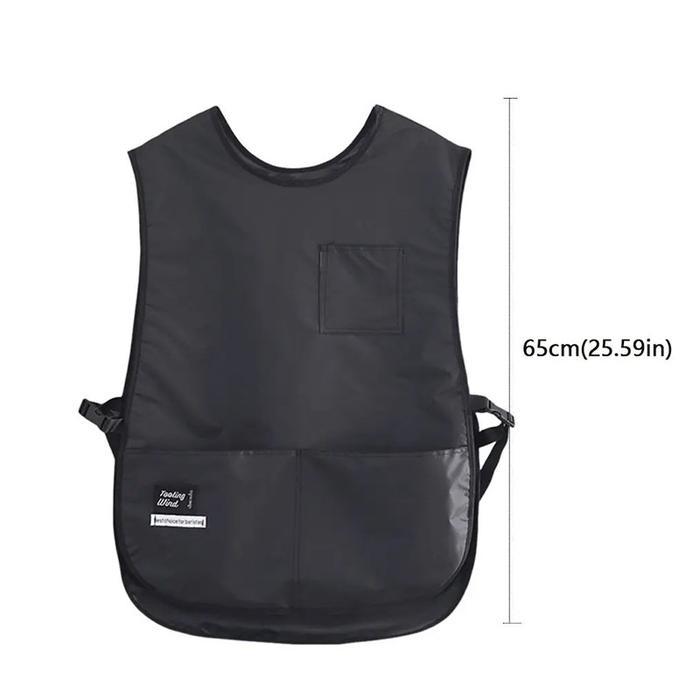 Fashionable Vest Style Apron Celemek Koki Barista Bartender Restoran Unisex Pria Wanita Tbk
