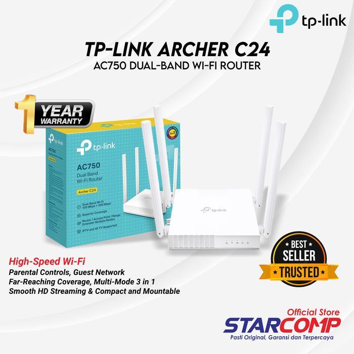 Tp-Link Archer C24 Ac750 Dual-Band Wireless Router Tp Link Router