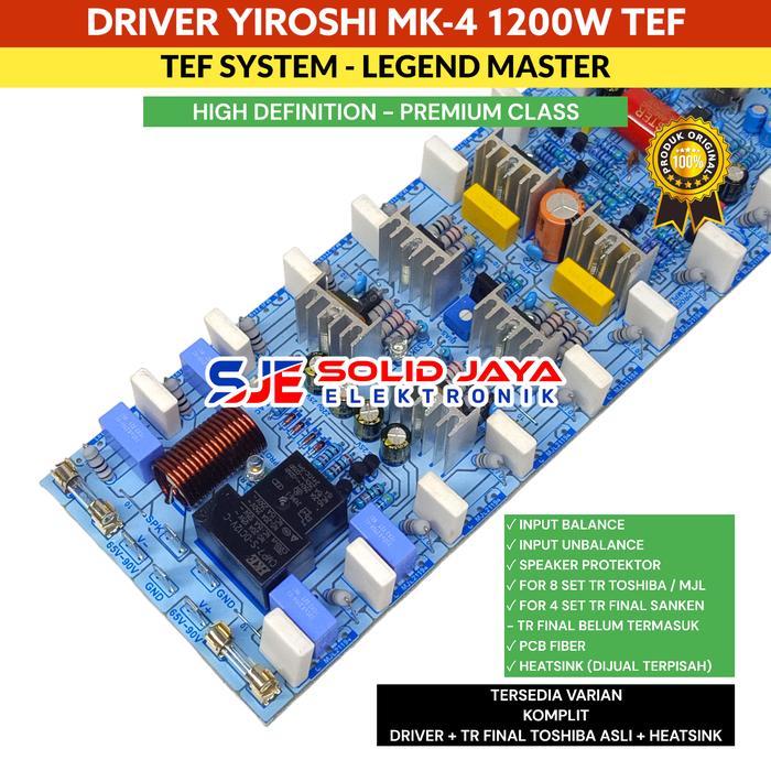 Kit Driver Yiroshi Mk 4 Mk4 Mk-4 Power Amplifier 1200W Tanpa Tr Final Terpercaya