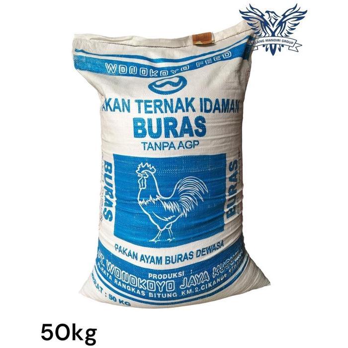 Karungan Pakan Ayam BURAS 50kg Tanpa AGP Makanan Ayam Wonokoyo