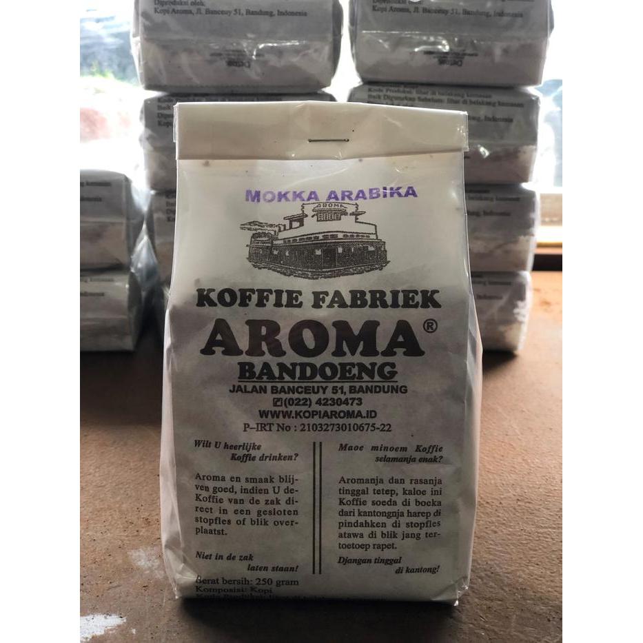 Kopi Aroma Bandung Biji / Giling - Robusta, Mokka Arabika - Fresh 100% Kopi Aroma Bandung Robusta