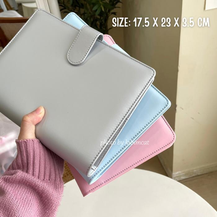 Sundae - A5 Binder Leather Case / Binder Album Photocard Pc Pastel Pasti Promo