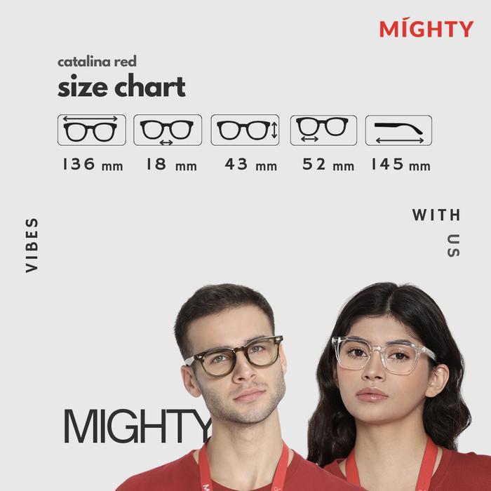 TERMURAH MIGHTY Kacamata PhotoChromic AntiRadiasi Wanita CATALINA RED
