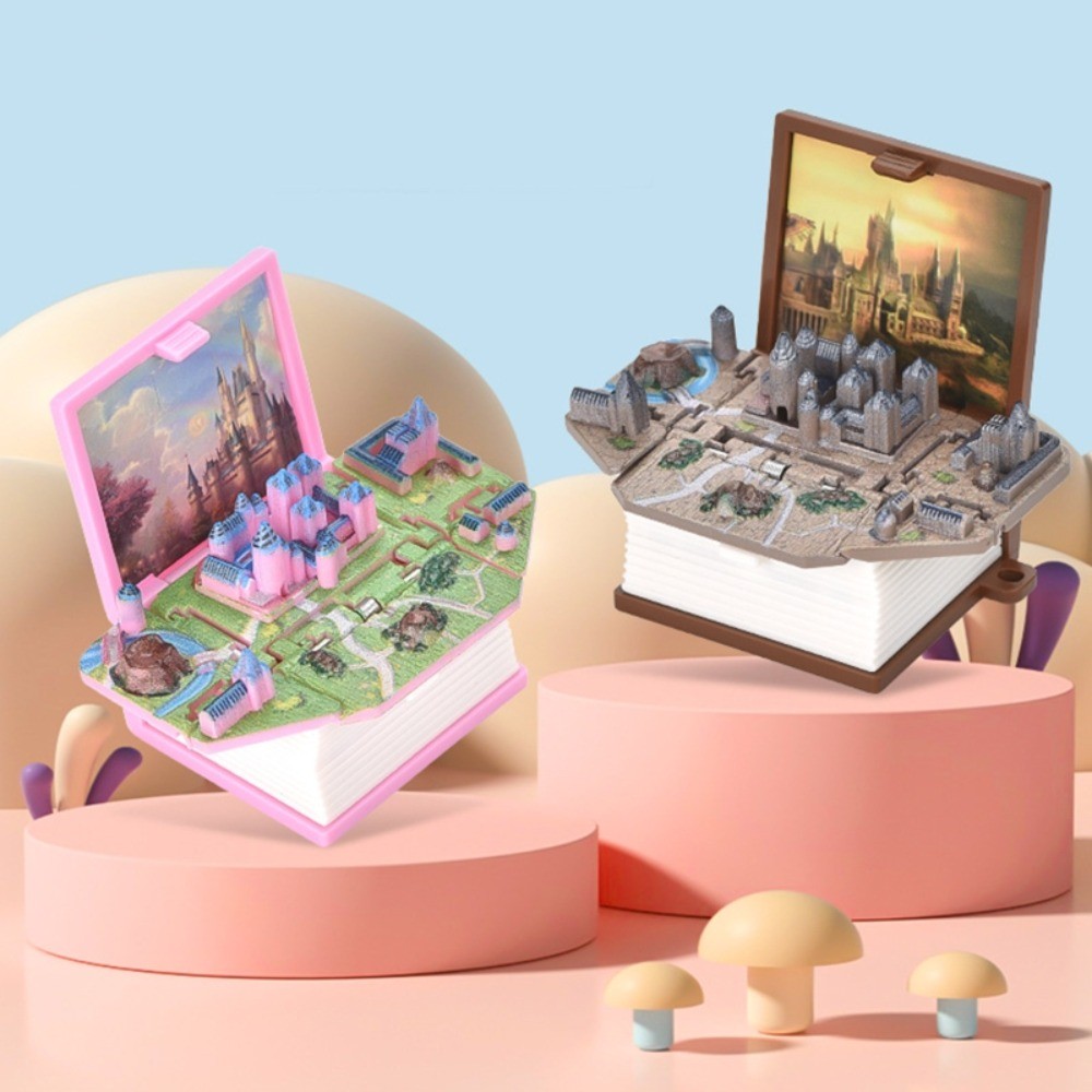 Birthday Castle Book Sensory 3d Mini Stereo Backpack Keychain Anxiety Stress Relief Keychain