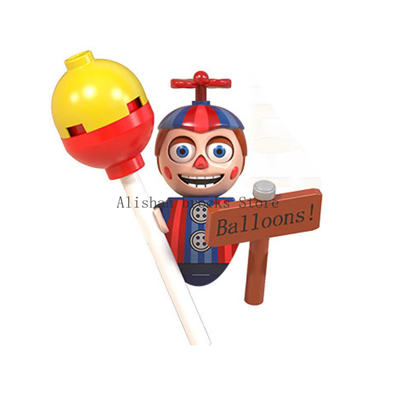 FNAF Five Nights Freddyed Building Blocks bricks Nightmare In Stock Chica Animals Bear Fox Duck
