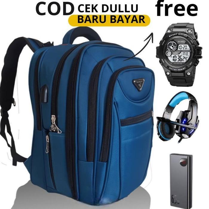 EKSLUSIF [ FREE BONUS TIGA HADIAH ] TAS RANSEL POLO MILANO 88372 POLO MILANO 20 INCH TAS POLO MILANO