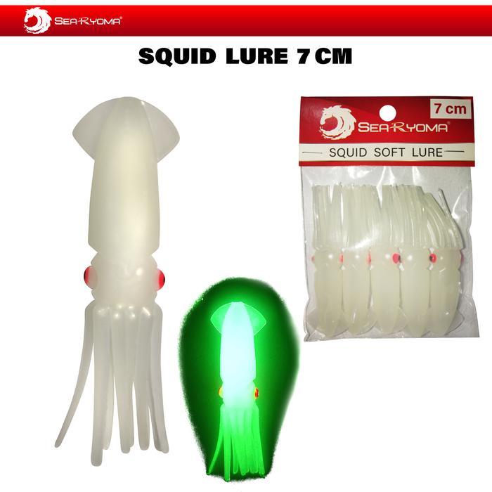 Searyoma Gid Mini Squid Soft Lure / Bait - Cumi Karet - Umpan Layur