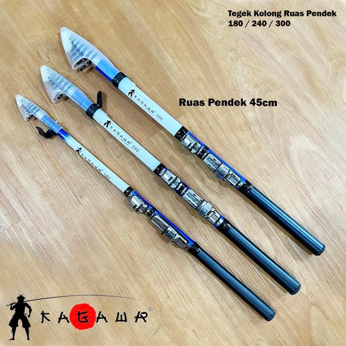 Joran Tegek Kolong Pancing Udang Ruas Pendek Kagawa 45Cm Action Lentur