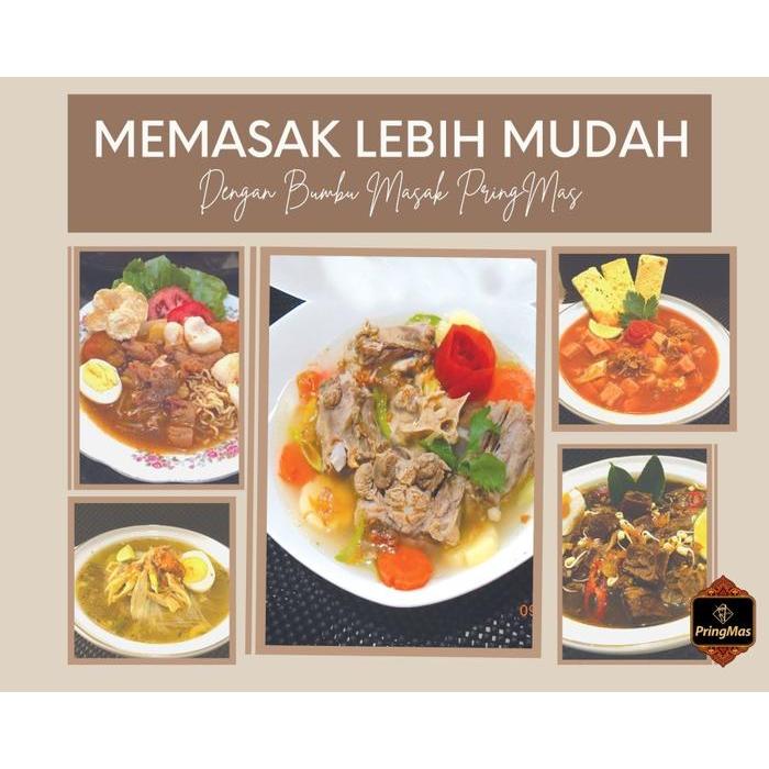terlaris Bumbu Makanan Instant Pringmas 130gr Bumbu Rawon Soto Daging Sop Merah Sop Buntut Bakmoy