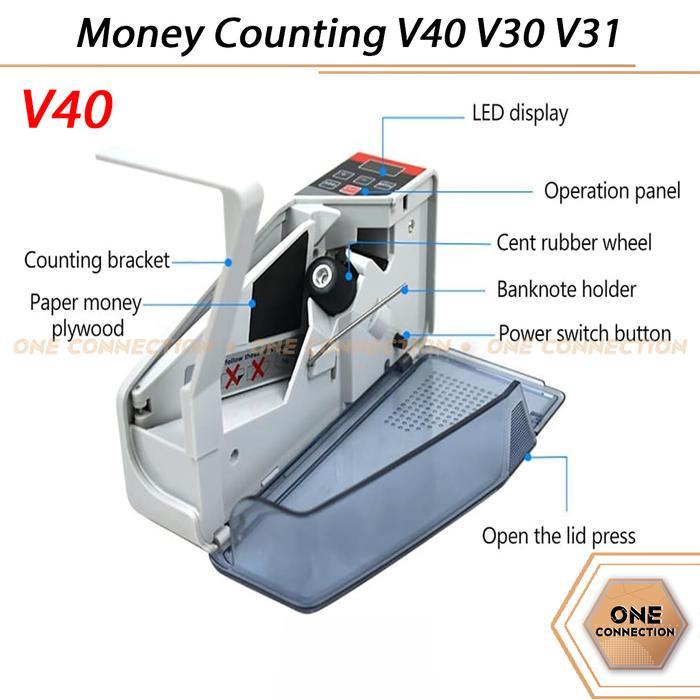 Mesin Penghitung Uang Mini V30 Portabel Money Handy Counter Hitung V30