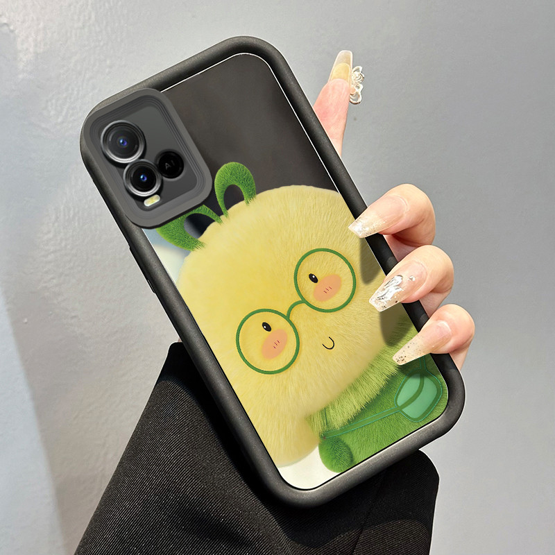 Casing Hp VIVO Y21 Y21s Y21T Y21E Y21A Y21G Y33T Y33s Case Casing Kacamata plush kartun Pola Kasus c