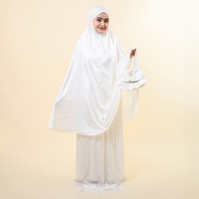 Nobby Syami Mukena Polos Dewasa Bahan Marry Silk Jacquard Gratis Ongkir