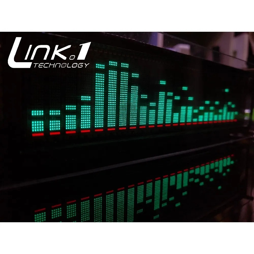 LINK1 AK2515v2VFD Music Audio Spectrum Indicator / Audio VU Meter/Amplifier Board Level /Precision