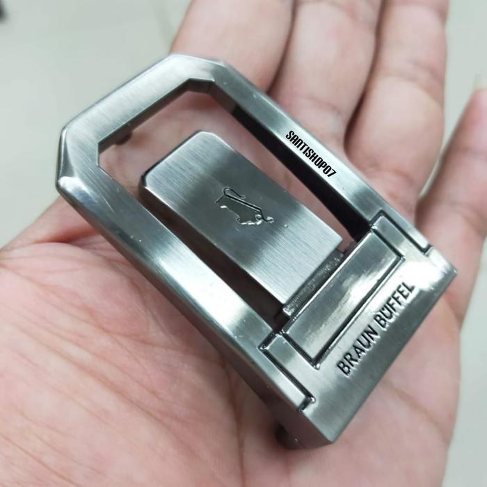 KEPALA GESPER KEPALA IKAT PINGGANG PRIA KULIT TIPE JEPIT CANTOL 3,5CM