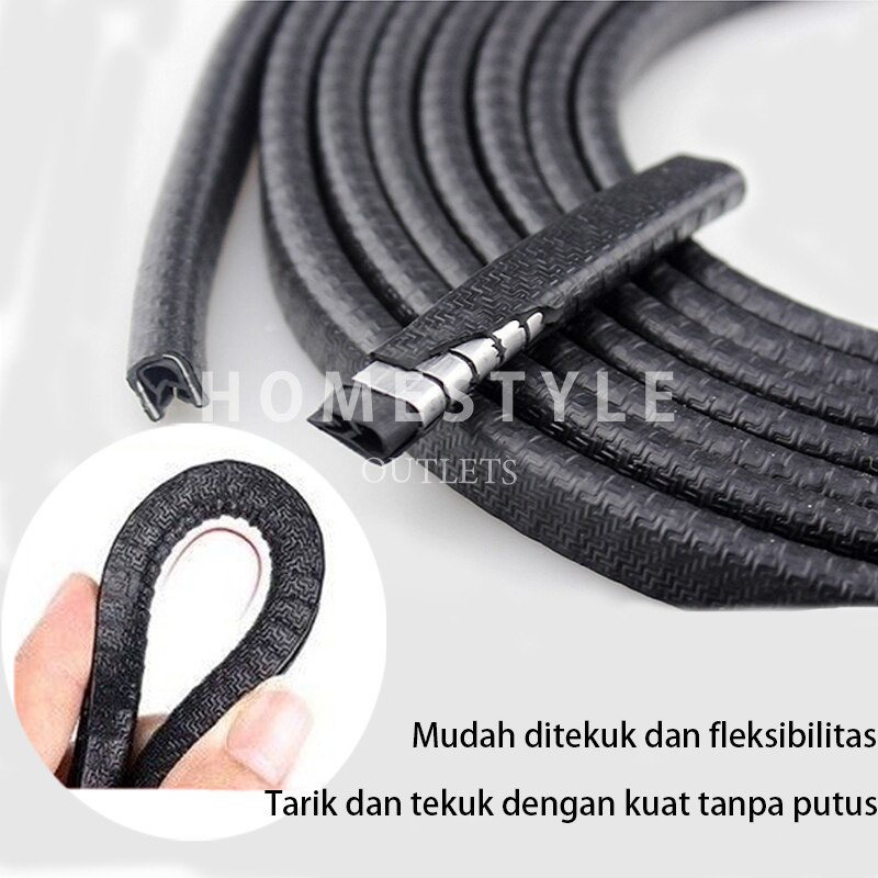 (10M)Karet Pintu Mobil Karet Peredam Pintu Mobil Karet Pelindung Pintu Mobil Lis Pintu Mobil