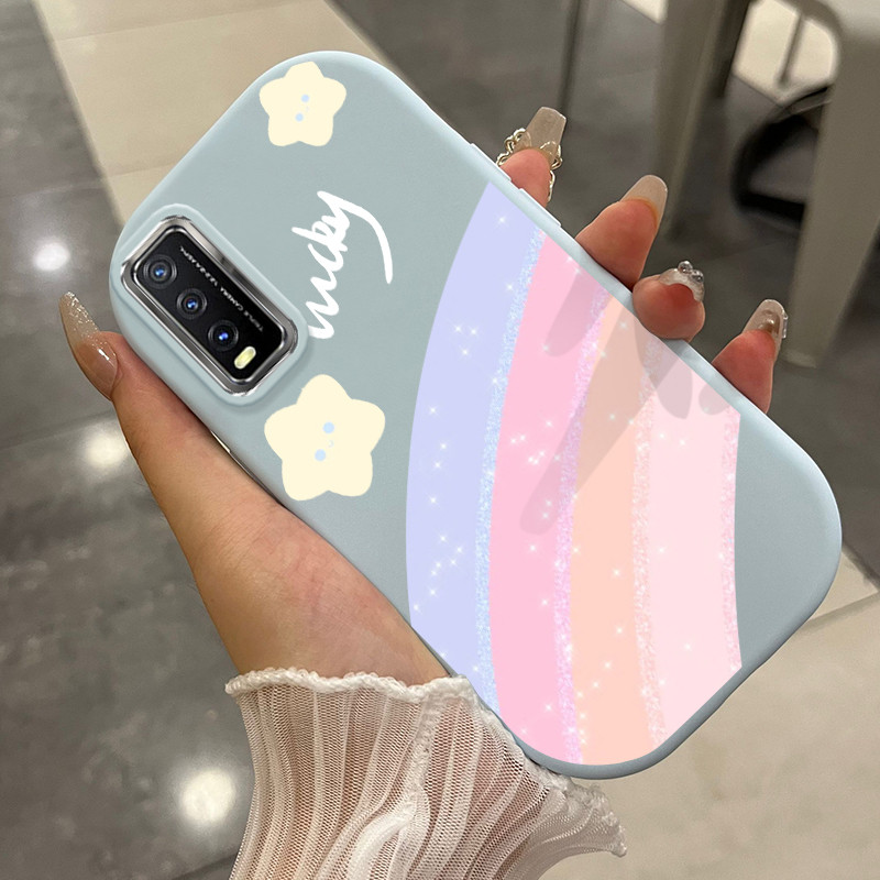 Casing Hp Untuk VIVO Y20 Y20i Y20s Y20T Y12s Y12a Case Casing Pelangi Graffiti pola gemuk shell pons