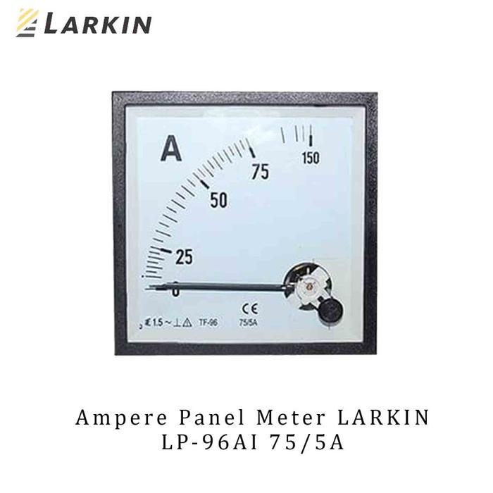 ANALOG AMPERE METER PANEL METER INDIRECT 50A - 1200A LARKIN LP-96AI -