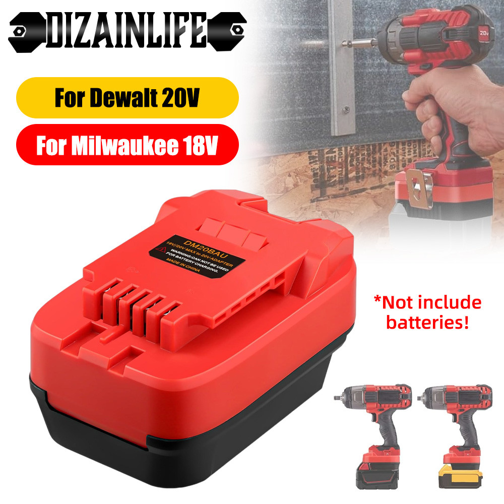 Battery Adapter for Bauer 20V Max Cordless Tools Battery Converter Compatible with Dewalt/Milwaukee 