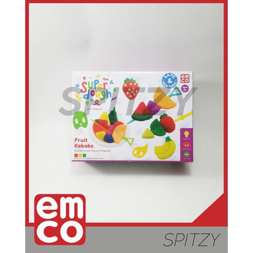 ` Mainan EMCO Super Dough Mini Maker Fruit Kebab