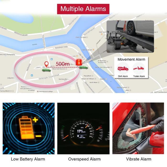 GPS Tracker Magnet TKSTAR TK905 Magnet Waterproof GPS Mobil - TK-905