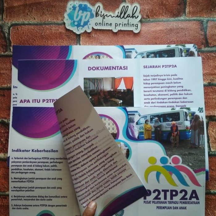 Jasa Cetak brosur leaflet A4/F4 2sisi leaflet Bolak balik
