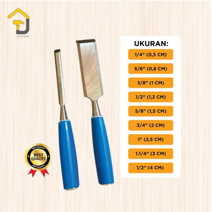 Pahat Kayu / Tatah Kayu / Pahat Kayu Gagang Fiber Izm / Pahat Kayu Bagus / Wood Chisel Baja Super