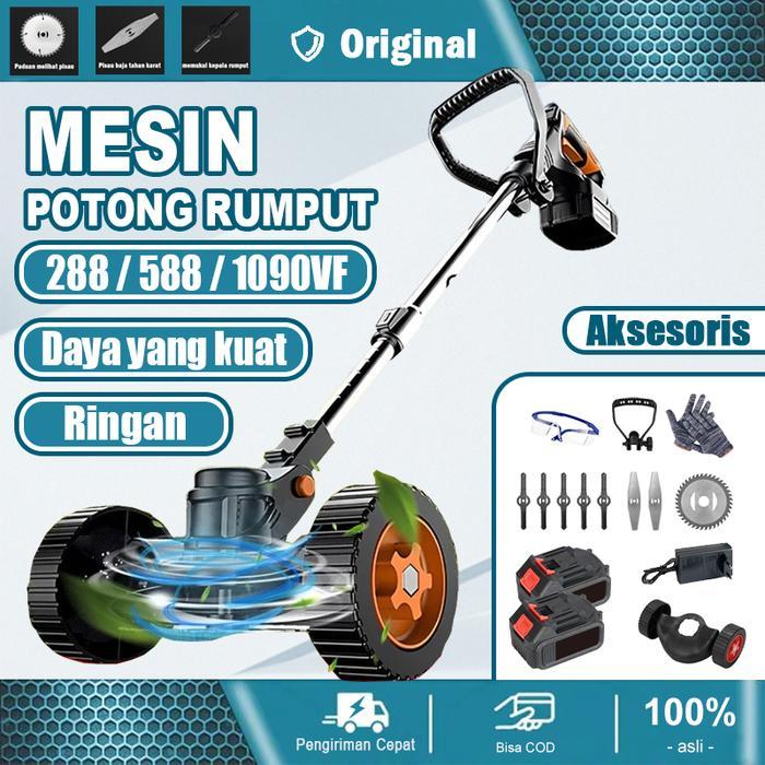 Mesin Potong Rumput 1090VF/588VF/288VF Pemotong Rumput Listrik Pemangkas Rumput dengan Baterai