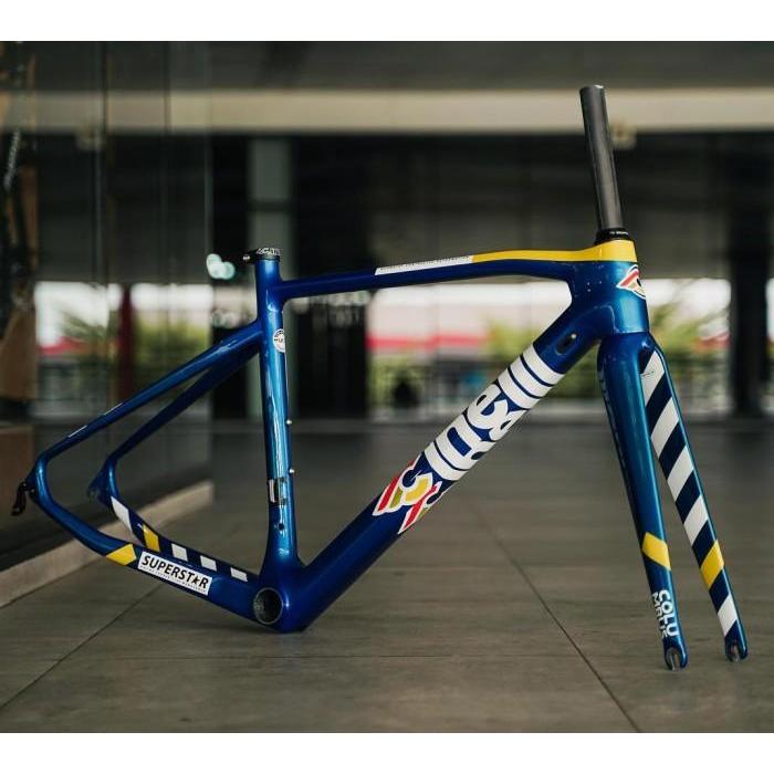 CINELLI SUPERSTAR CARBON ROAD FRAMESET GREEN EYES