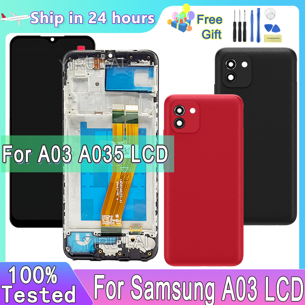 AMOLED LCD Display For Samsung A03 A035 Touch Screen Digitizer For Samsung A035F A035M A035G LCD
