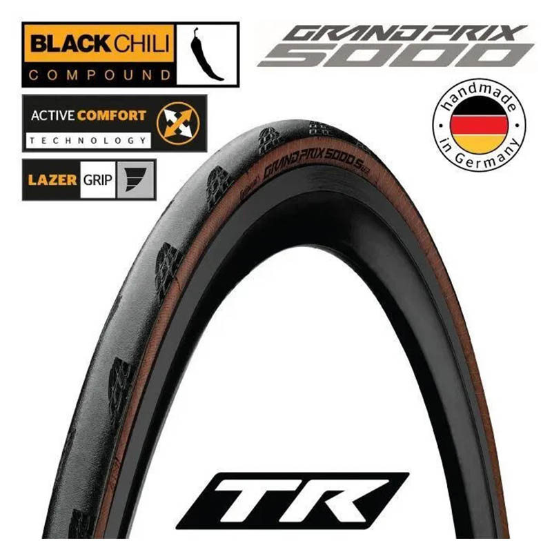 Continental grand prix 5000 700x25/32C Tubeless Ready GP5000 STR 700X28C Brown Clincher Road Bicycle
