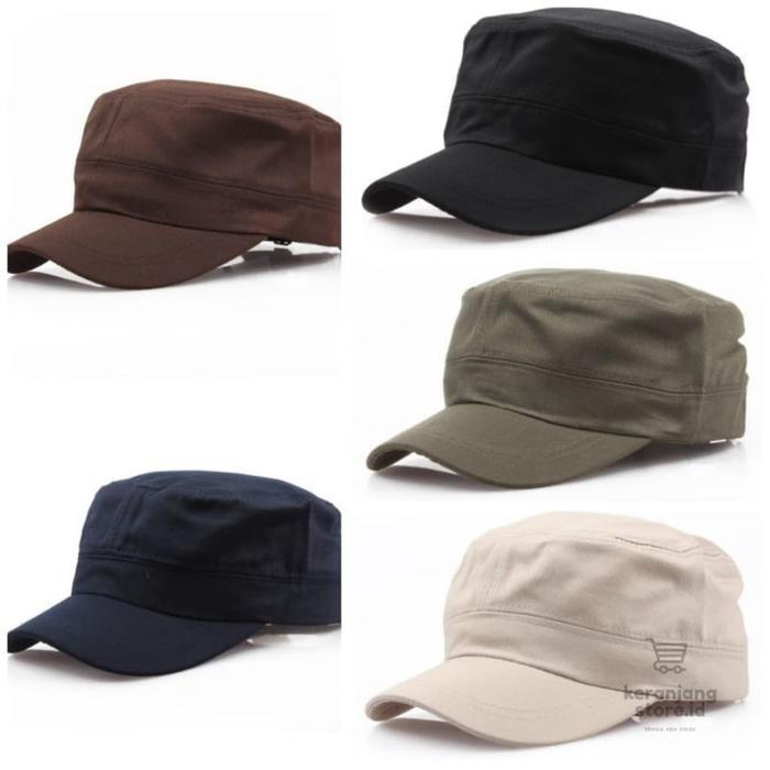 topi komando polos / topi komando army / topi tentara militer
