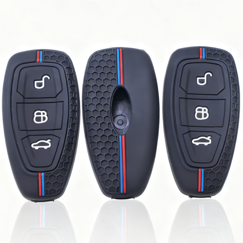 2026 New Silicone Car Key Pack for Ford ST Line Fiesta Focus Mondeo Ecosport Kuga Puma Edge Escape