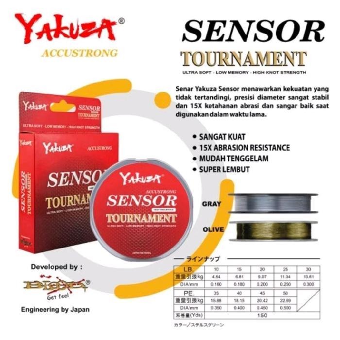 Ready Senar Pancing Yakuza Sinori&Yakuza Sensor 150M Lb Kecil Kekuatan Besar Joran