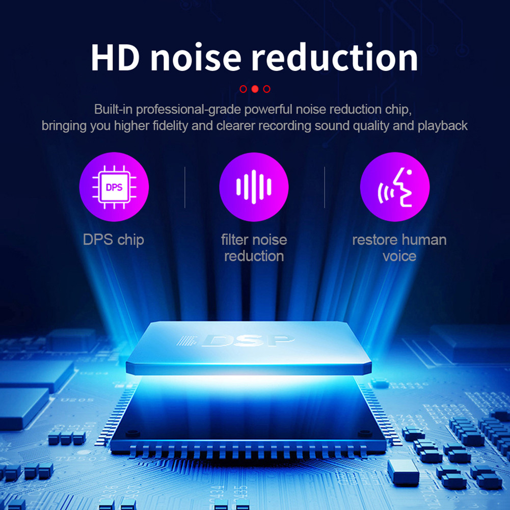 64G/32GB/16GB/8GB Digital Voice Recorder Noise Reduction Voice Activated Dictaphone Sound Recorder