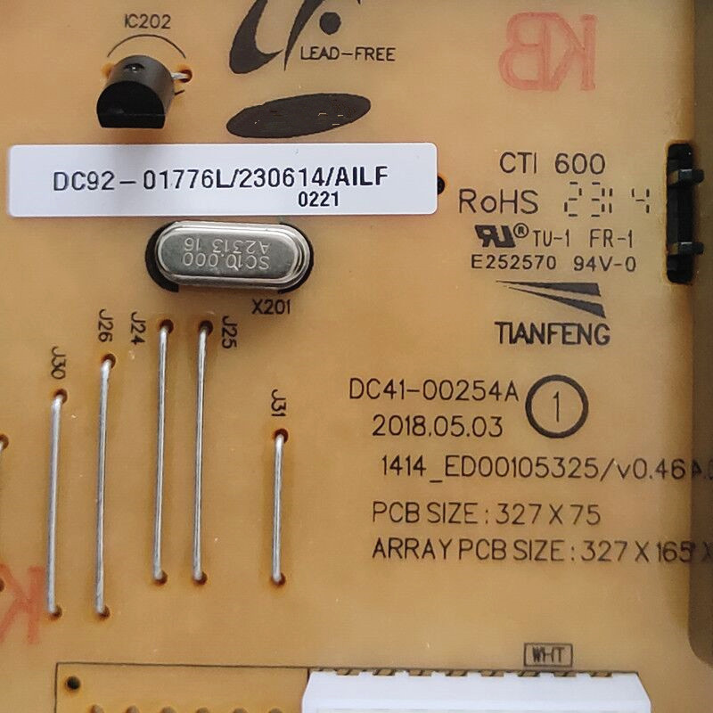 new for Samsung washing machine Computer board DC92-01776L DC92-01769C DC92-01781D DC41-00254A