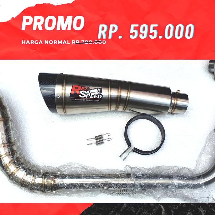 Knalpot Rez Speed Model H2 Fullsystem 110-155Cc Nmax Aerox R15 Cbr Dll