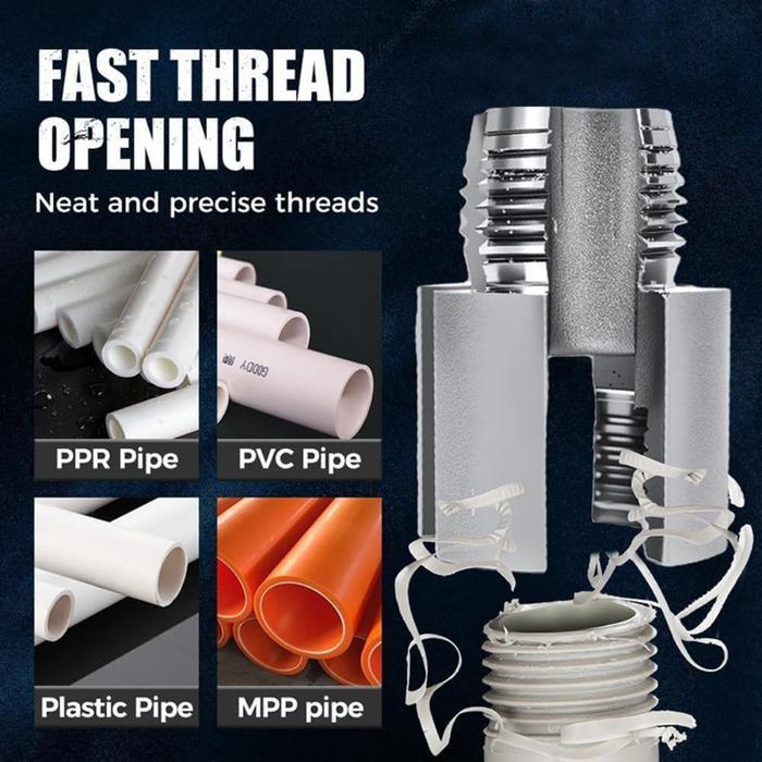 Alat Senai Pipa 4/6 Alat Bor Ulir Presisi/Pembuat Ulir Pipa PVC/Pemotong Ulir Listrik Baja Serbaguna