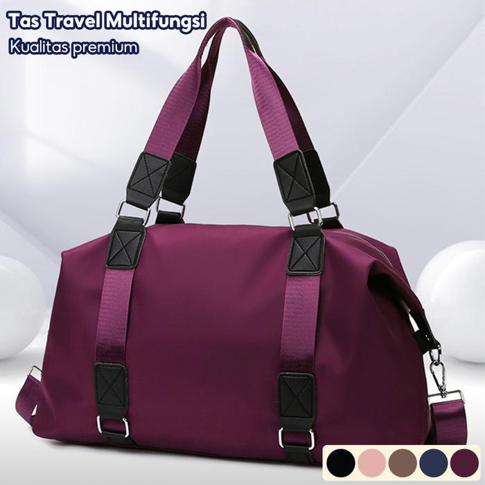 Lariss Maniss Tas Travel Multifungsi / Tas Duffel Wanita / Tas Gym Olahraga / Tas Travel Kabin / Tas