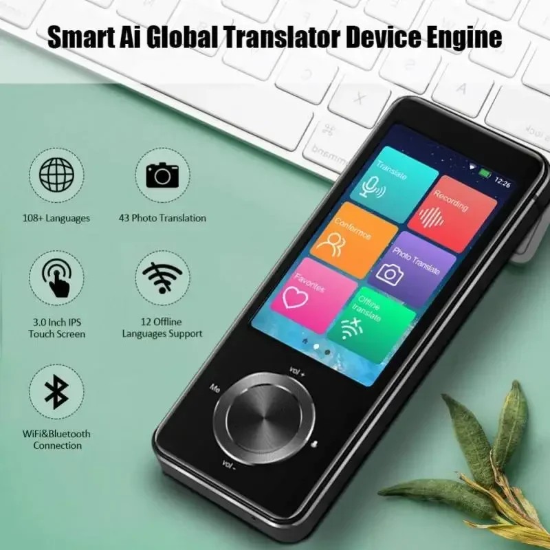 M9 Language Translator Device 107 National Languages Intelligent Translator Real-time Voice,