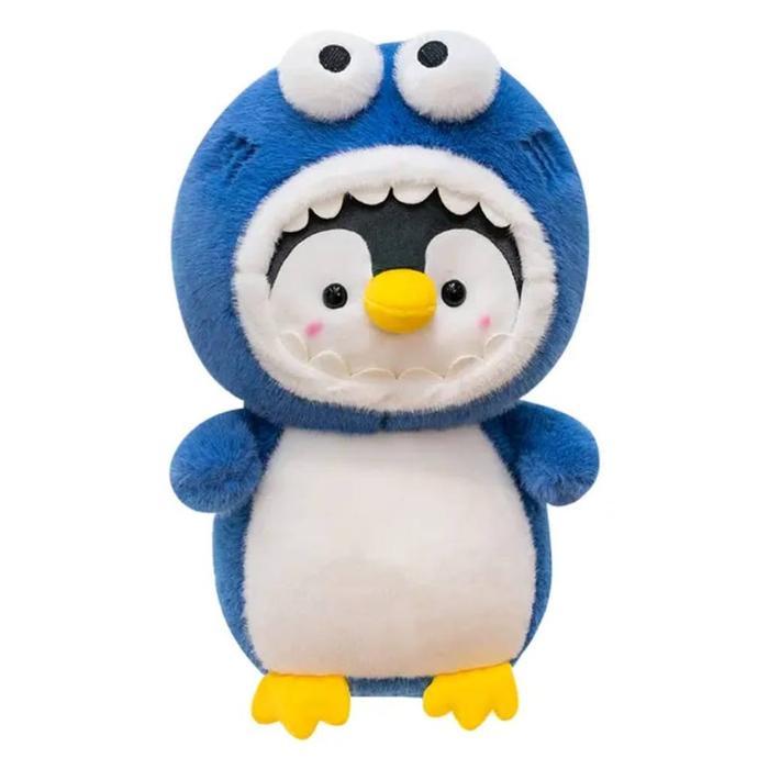 Mainan Boneka Beruang Penguin Kartun Lucu Topi Penyembuh Super Lembut Batch Bantal Tidur Katak Hiu