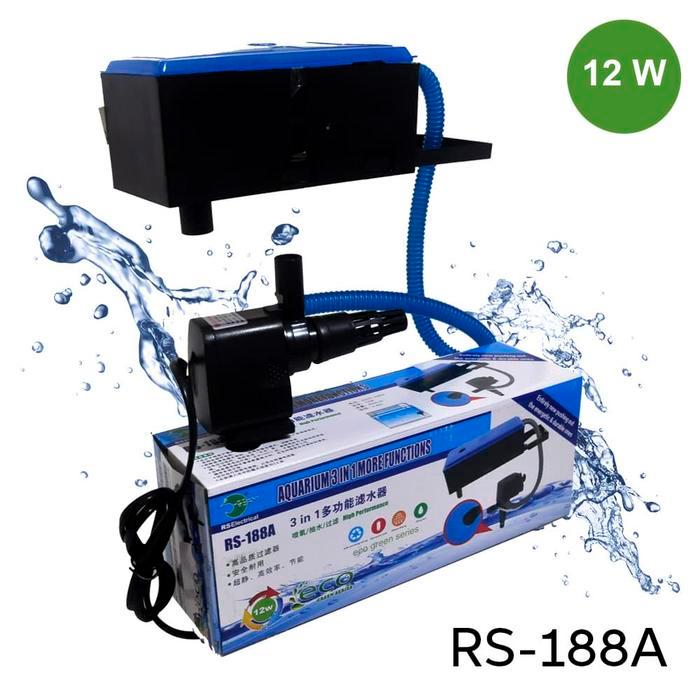 Sale- Jirifarm Box Filter Akuarium Aquarium Top Filter Rs188A 800L/Jam 12 W