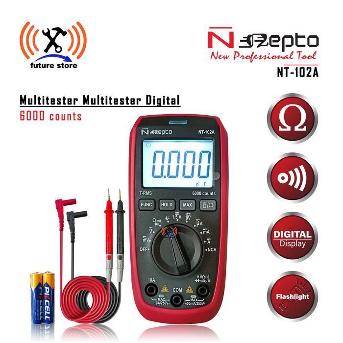 PROMOOO Nepto NT-102A Multitester Multimeter Digital - Avometer Digital Ori Murah