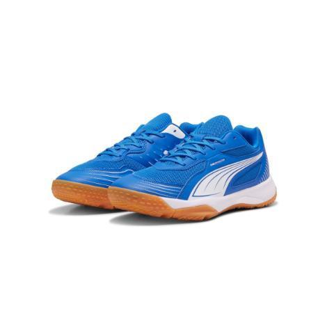 PUMA Sepatu Olahraga Indoor Unisex Tenis Padel Badminton Solarflash III warna PUMA Team Royal-PUMA