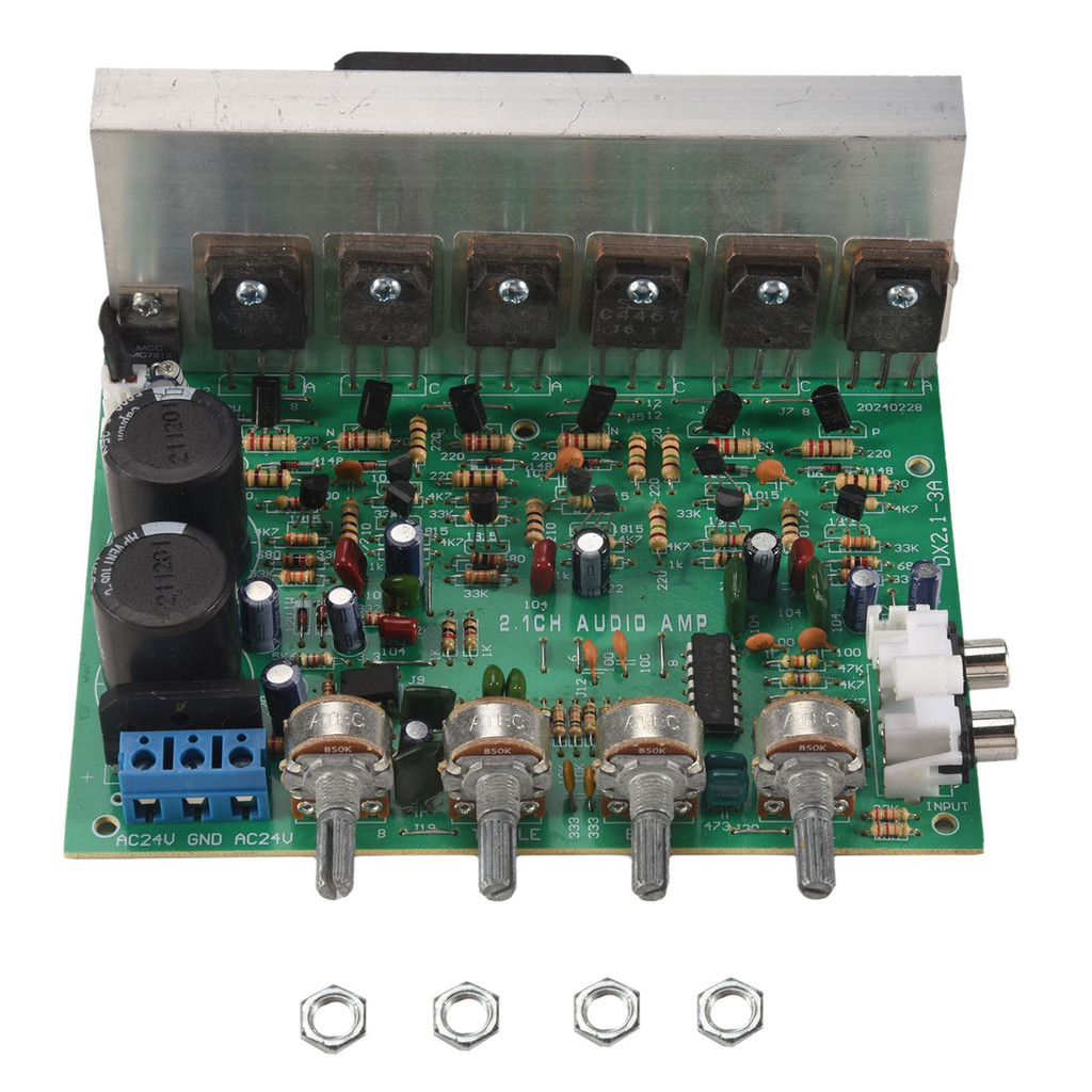 A003 Audio Amplifier Board 2.1 Channel 240W High Power Subwoofer Amplifier Board AMP Dual AC18 - 24V