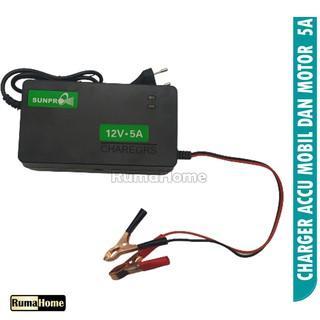 "New" Charger Aki Portable Garansi 1 Tahun 5A, 6A, 8A /12v Mobil dan Motor / Otomatis Charger Accu /