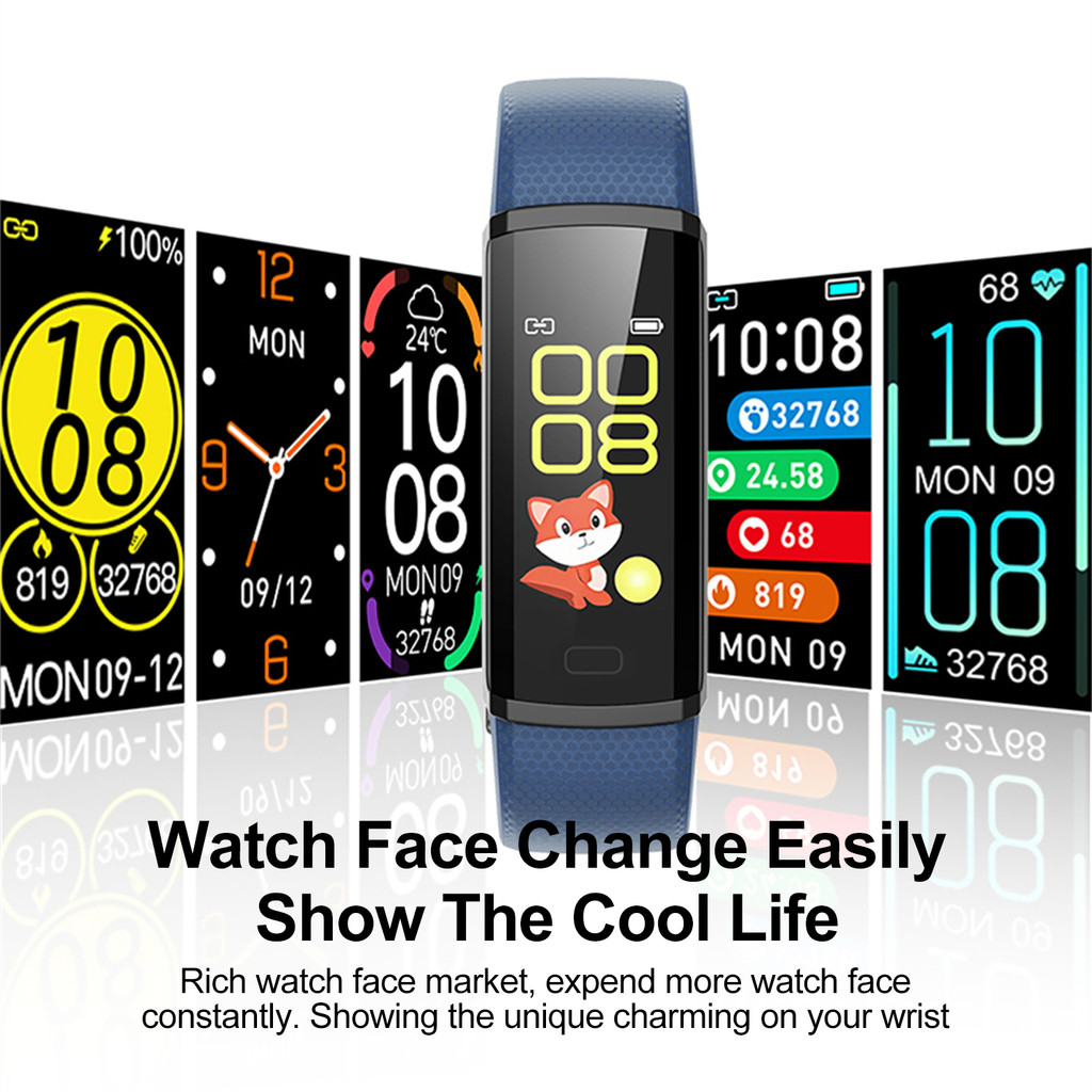 Sport Fitness Smart Band Blood Oxygen Blood Pressure Heart Rate Sleep Monitor 3ATM Waterproof