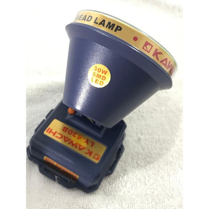 Reaadyyy Senter Kepala Kawachi (Led Super Headlight) 30Watt Ly-430B Waterproof