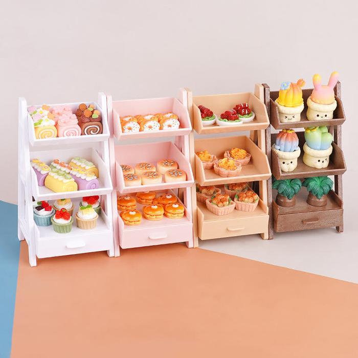 Miniatur Rak Susun Rak MIniatur Keranjang Miniatur Mini Supermarket