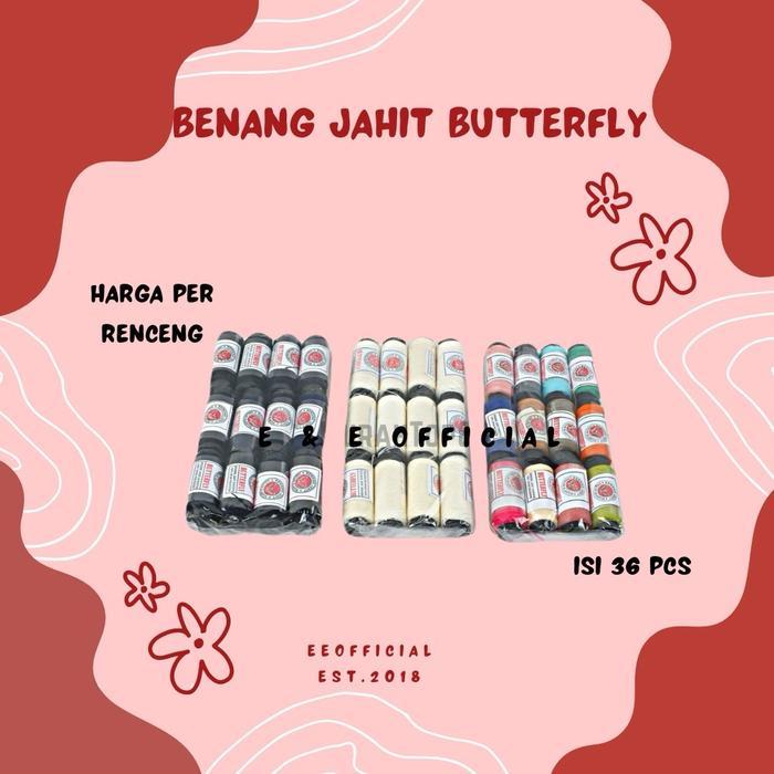 BENANG JAHIT HITAM / BENANG WARNA /BENANG PUTIH / BENANG JAHIT MURAH